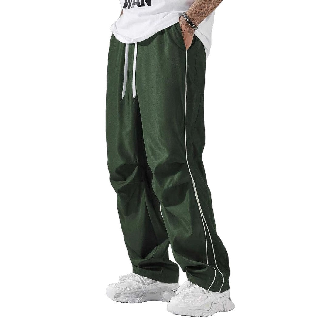 Casual sports pants for men with elastic waistband and side seams Chic and Style