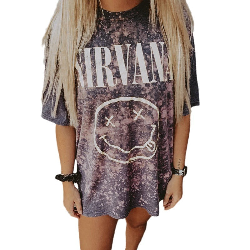 Dame T-shirt oversized avec un design vintage unique Chic und Stil