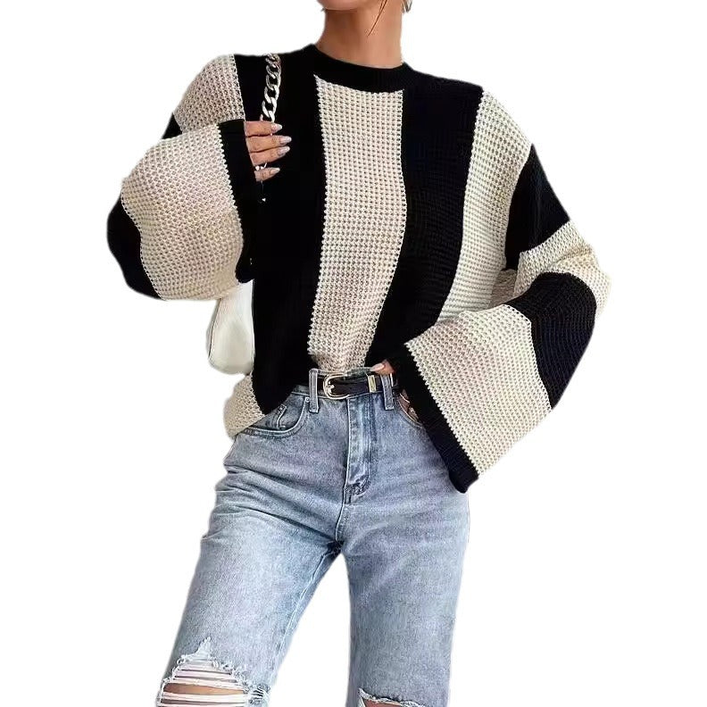 Pull-over tendance pour femmes avec manches larges Chic und Stil
