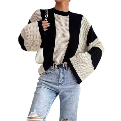 Pull-over tendance pour femmes avec manches larges Chic und Stil