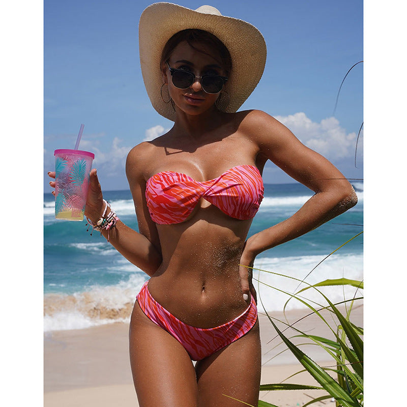 Dames Ensemble de bikini à devant torsadé Chic und Stil