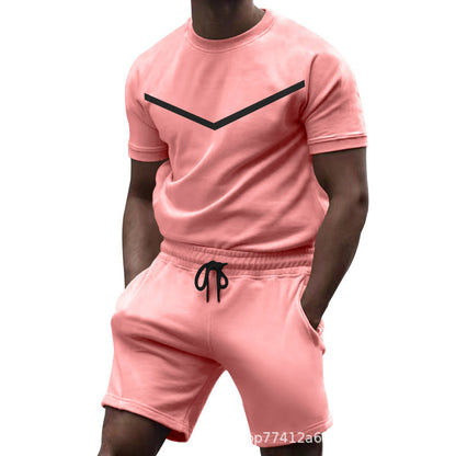 Ensemble sportif pour hommes avec t-shirt et shorts Chic und Stil