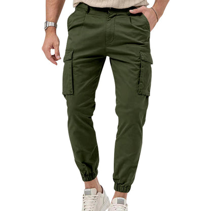 Casual cargo pants for men with elastic waistband and practical pockets Chic und Stil