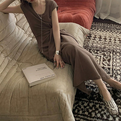 Robe élégante à nouer à l'avant Chic und Stil
