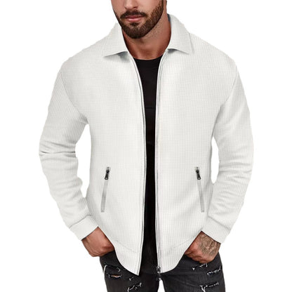 Veste de loisirs masculine à la mode avec poches zippées tendance Chic und Stil