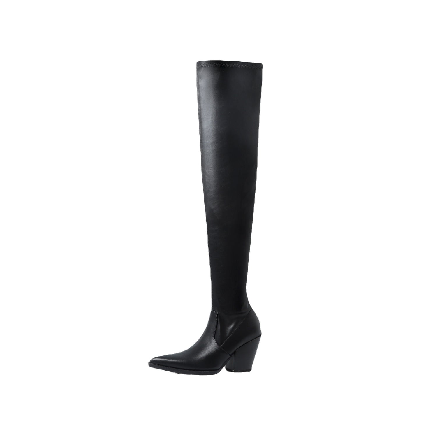Bottes overknee à talons hauts pour femmes avec un design de sangle chic Chic und Stil