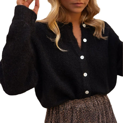 Pull en grosse maille pour femmes avec détails en boutons et coupe décontractée Chic und Stil