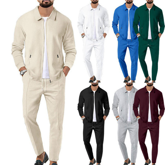 Men's Sporty Complete Set with Elegant Outer Jacket Chic und Stil