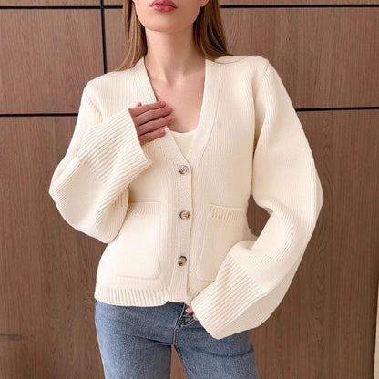 Dames cardigan avec des manches larges et des poches pratiques Chic und Stil
