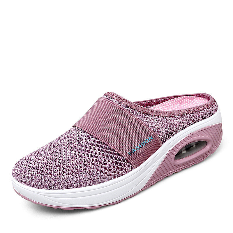Ladies Comfortable Wellness Sandals with Air Mesh Surface and Cushioning Sole Chic and Style