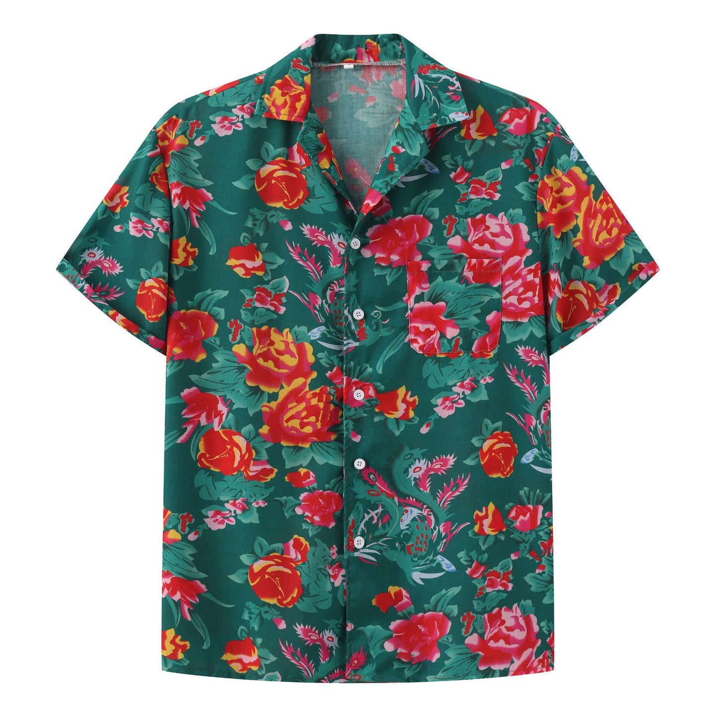 Ensemble d'été pour femmes avec chemise à manches courtes florale et shorts Chic und Stil