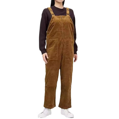Dame Salopette en corduroy décontractée avec poches pratiques Chic und Stil