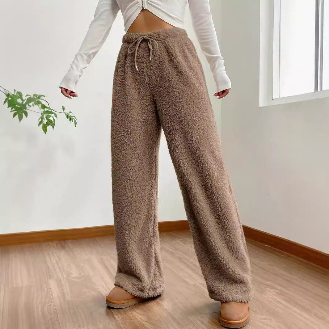 Women plush pants comfortable Chic and Style