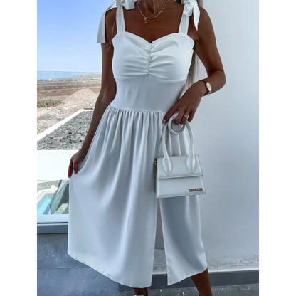 Femme Robe élégante sans manches avec détail nœud Chic und Stil