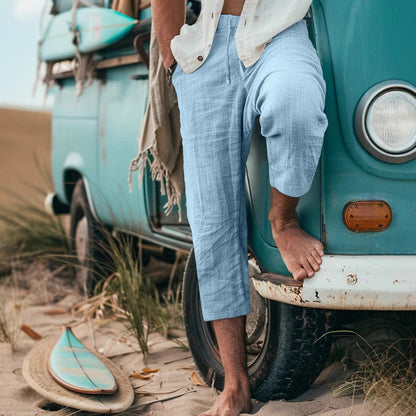 Chino pants for men with a relaxed fit and elastic waistband Chic und Stil