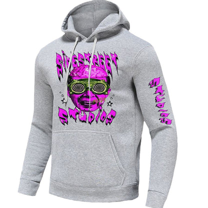 Pull à capuche sportif pour femmes avec un design graphique artistique Chic und Stil