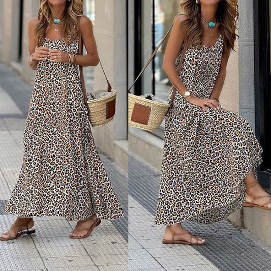 Robe maxi femme avec bretelles réglables Chic und Stil