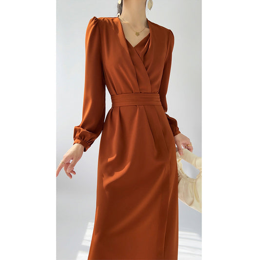 Robe maxi enveloppante élégante pour femme Chic und Stil