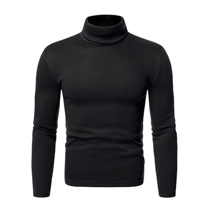 Pull à col roulé pour hommes en mélange de coton de haute qualité avec coupe ajustée Chic und Stil