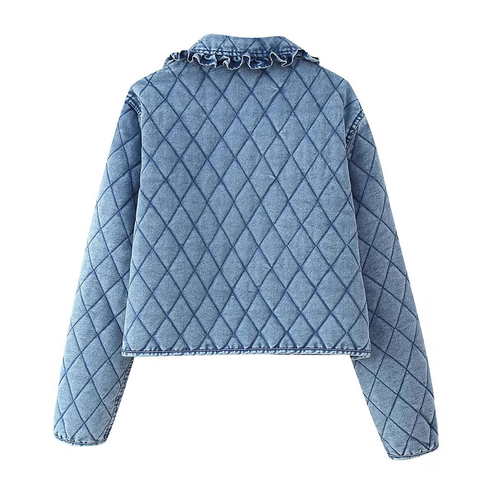 Dames doudoune avec taille ajustable et détails décoratifs Chic und Stil