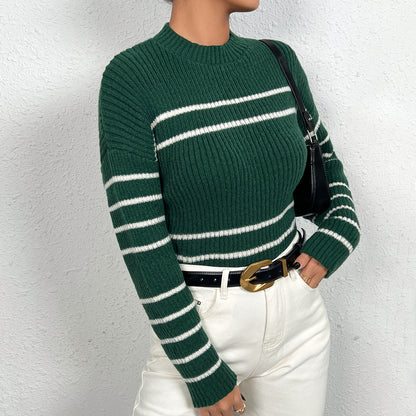 Pull en tricot rayé pour femmes Chic und Stil