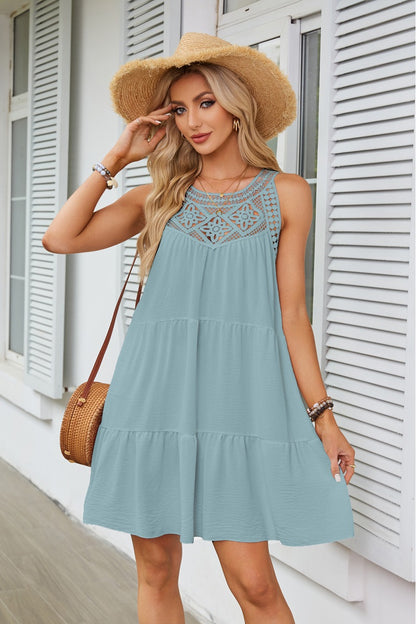 Robe d'été légère pour femmes avec des accents en dentelle Chic und Stil