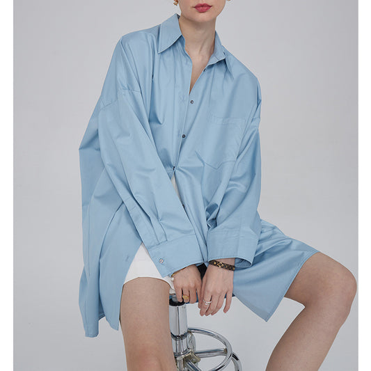 Chemise surdimensionnée à bouton pour femmes Chic und Stil