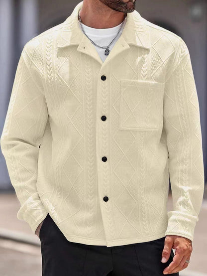 Chemise en tricot pour hommes au design moderne et au tissu texturé Chic und Stil
