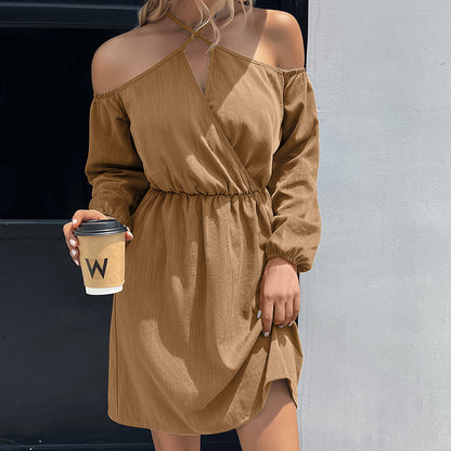 Robe portefeuille pour femmes avec décolleté dégagé et taille élégante Chic und Stil