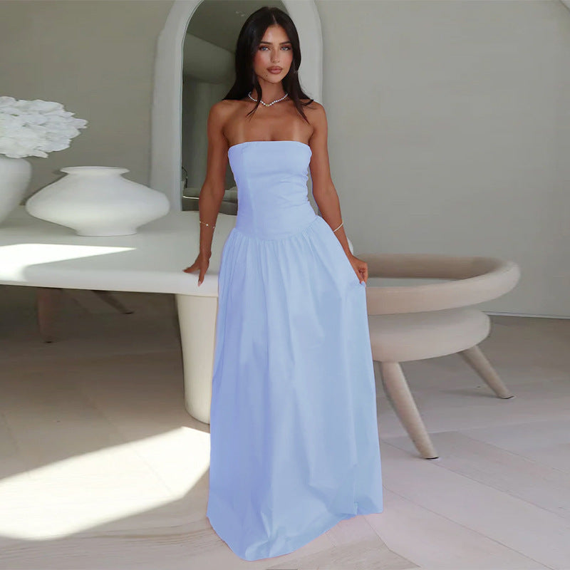 Robe maxi sans bretelles Chic und Stil