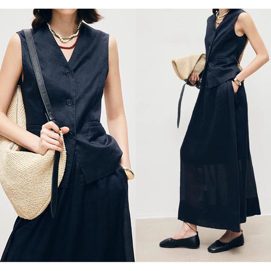 Veste sans manches ajustée pour femmes Chic und Stil