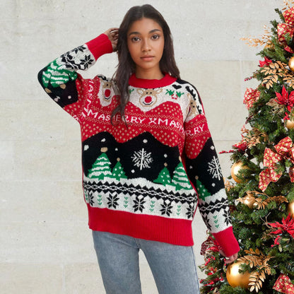 Pull de Noël pour femmes avec des motifs festifs et une coupe confortable Chic und Stil