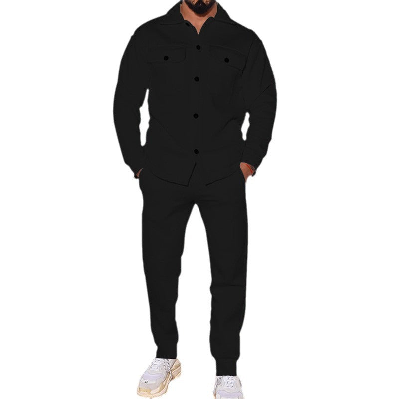 Casual men's set consisting of a shirt and jogger pants Chic und Stil