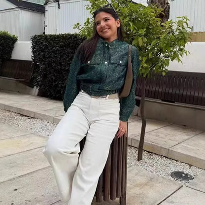 Chic and Stylish Short Denim Jacket for Women