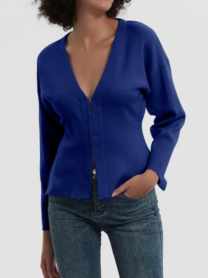 Dames Cardi V en tricot moderne Chic und Stil