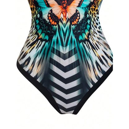 Dames ensemble de maillot de bain à imprimé papillon Chic und Stil