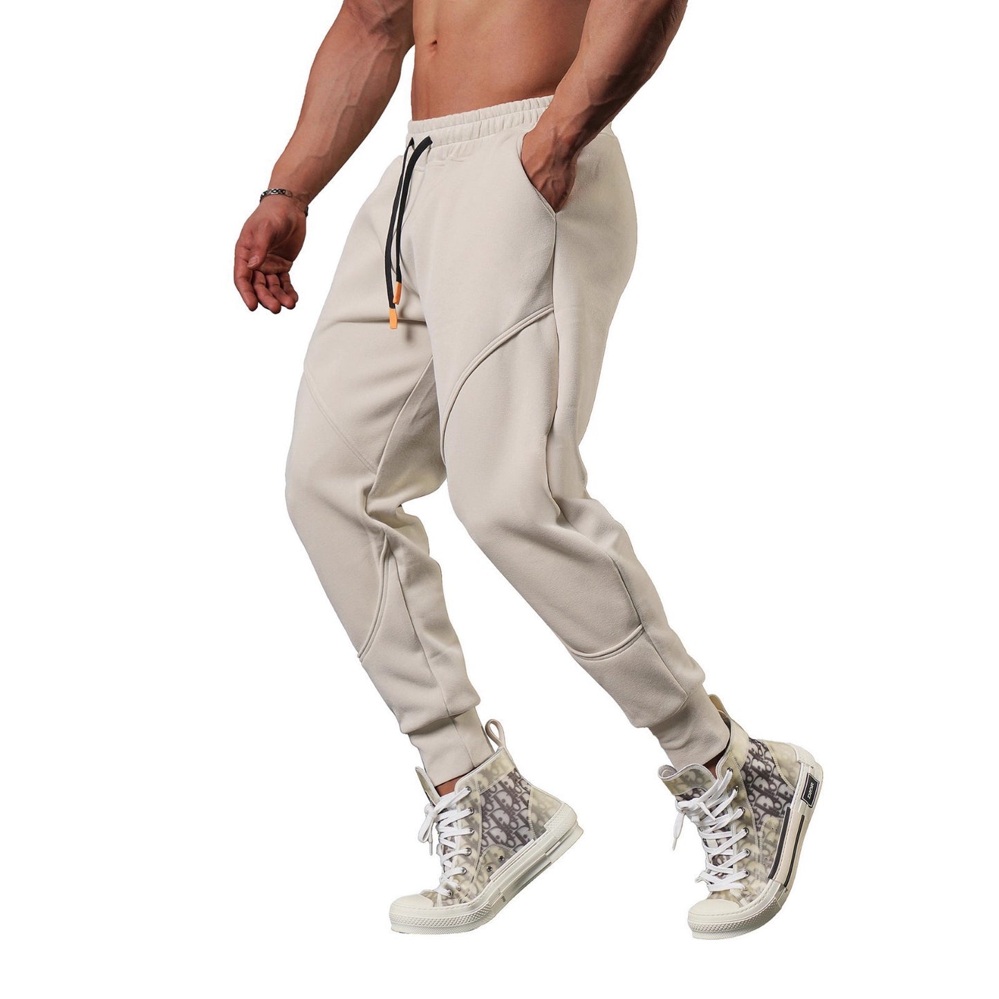 Men's sports pants with an innovative cut and practical pockets Chic and Style