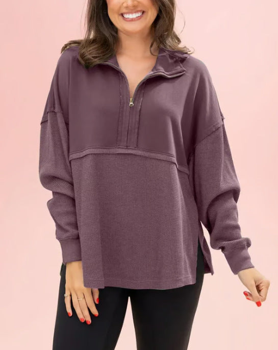 Pull femme décontracté avec fermeture éclair Chic und Stil