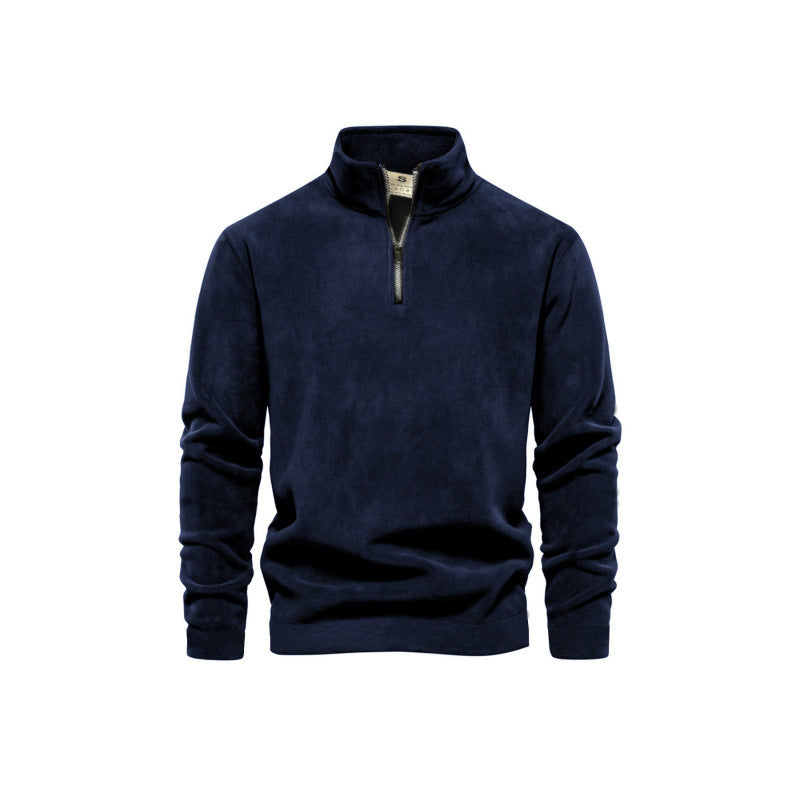 Pull en polaire pour hommes avec col montant Chic und Stil