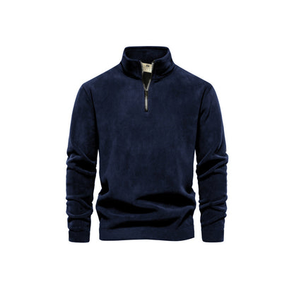 Pull en polaire pour hommes avec col montant Chic und Stil