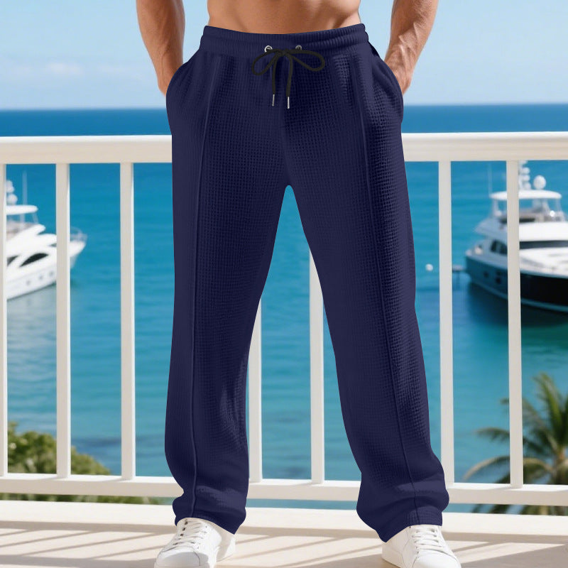 Men's casual training pants with elastic waistband and breathable properties Chic and style