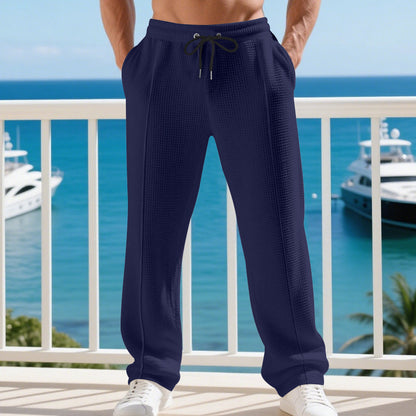 Men's casual training pants with elastic waistband and breathable properties Chic and style