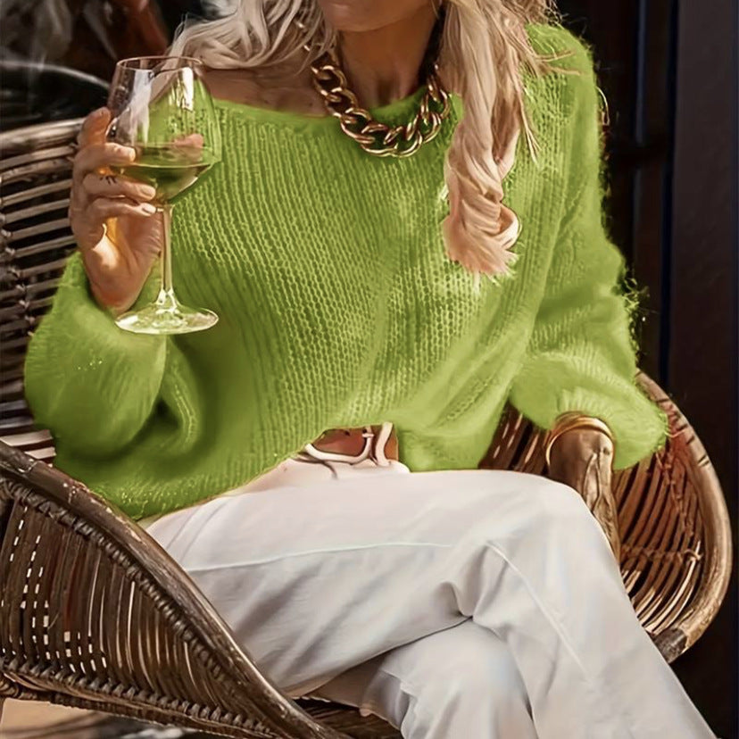 Pull en maille épaisse pour femmes avec coupe décontractée et manches larges Chic und Stil