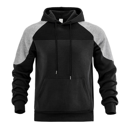 Sweat-Hoodie sportif pour hommes avec des manches structurées et poche kangourou Chic und Stil