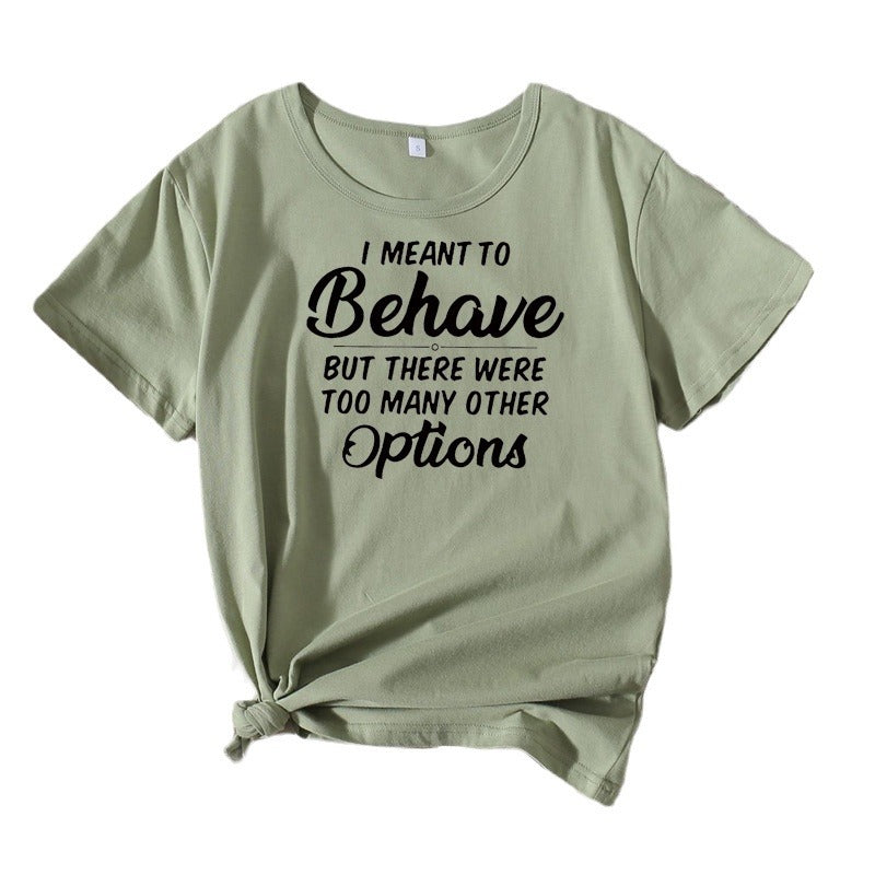 Dames Casual Humor T-Shirt Chic und Stil