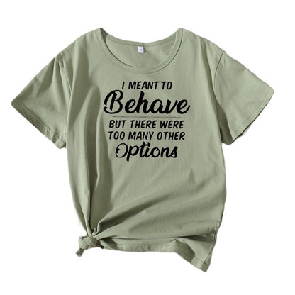 Dames Casual Humor T-Shirt Chic und Stil