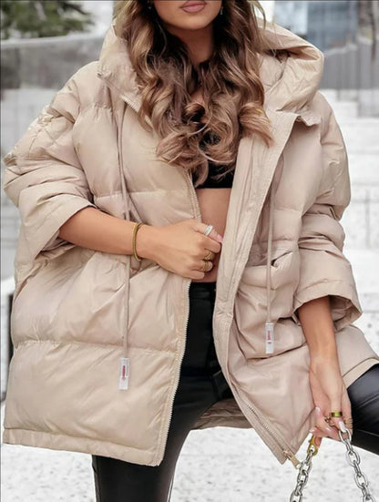 Dames Doudoune Oversized avec poches pratiques et col haut Chic und Stil