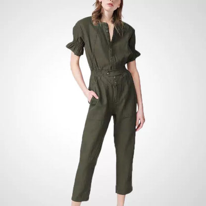 Combinaison utilitaire pour femme avec manches froncées Chic und Stil