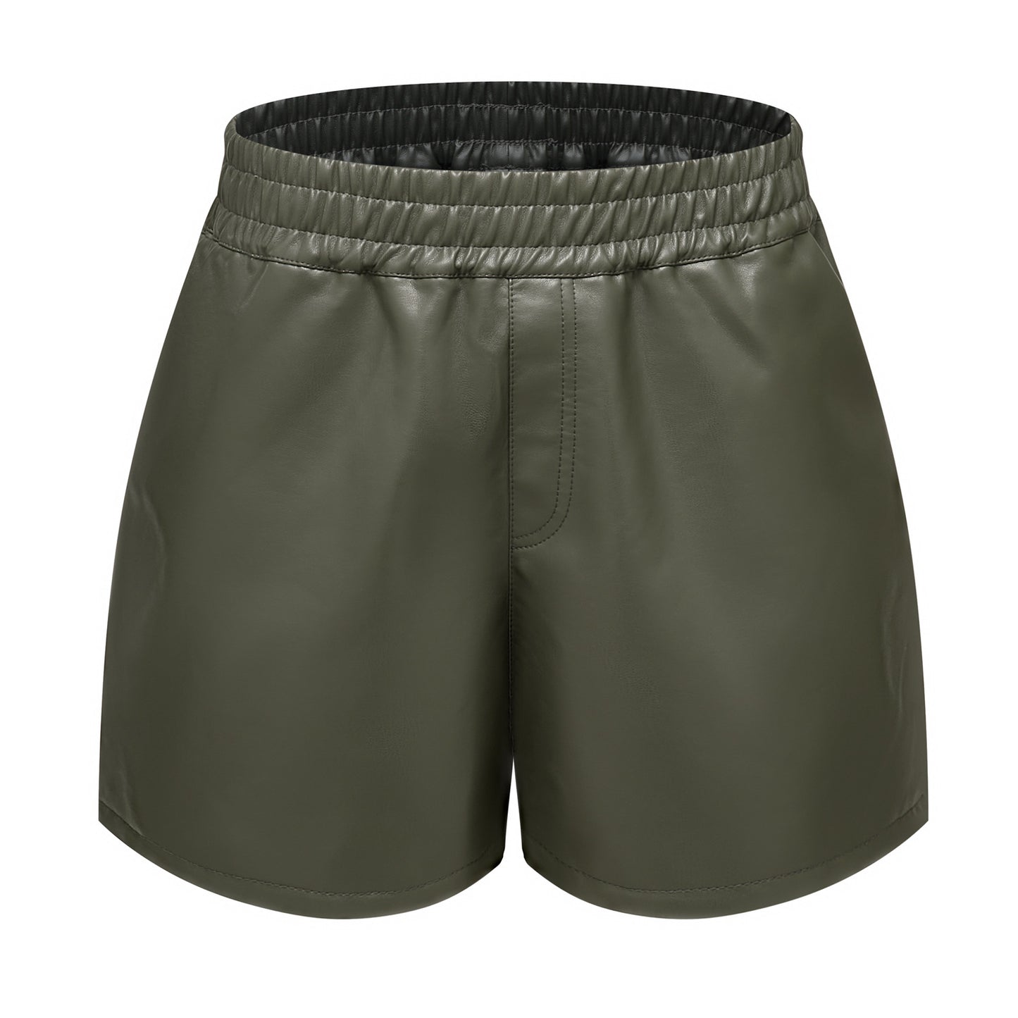 Shorts taille haute mode pour femmes en simili cuir Chic und Stil
