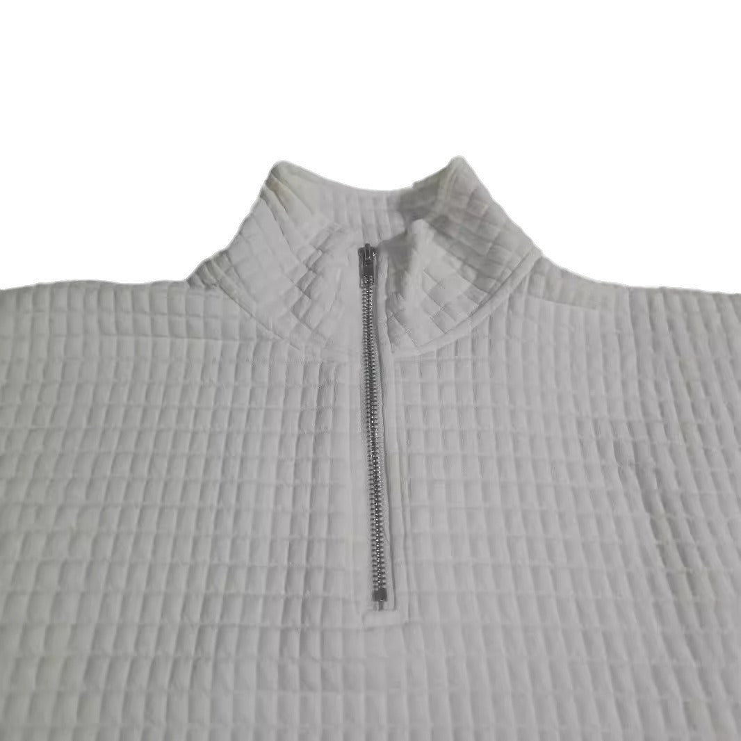 Pull en duvet à demi-fermeture éclair pour dames Chic und Stil